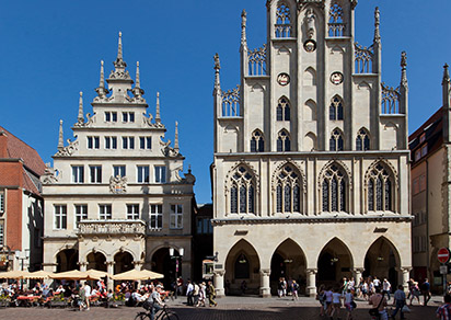 Münster, historisches Rathaus, (c) Stadt Münster